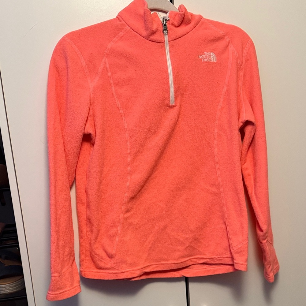 The North Face Pink Fleece Half-Zip Pullover